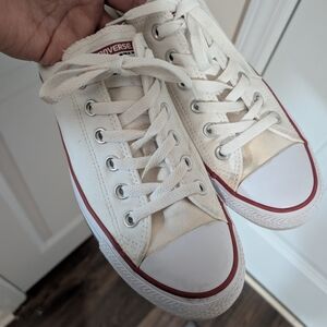 Converse White Canvas Sneakers